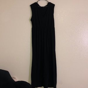 Black maxi dress